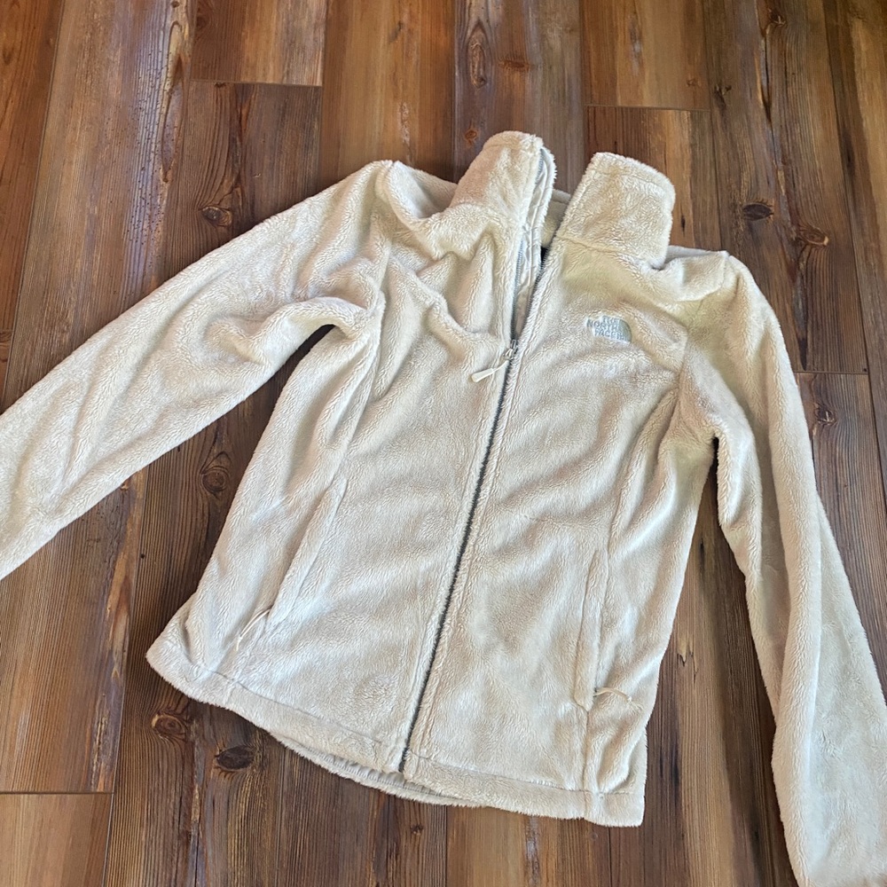 NWOT Cream/Tan fuzzy jacket from The North Face